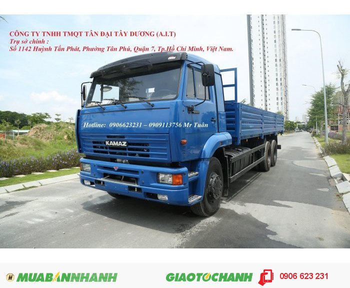 Bán xe tải thùng Kamaz 3 chân | Kamaz 65117 thùng 7m8 nhập  khẩu