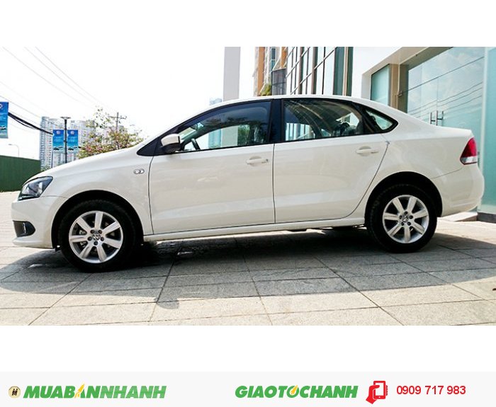 Xe Polo sedan - Xe Đức nhập khẩu màu trắng