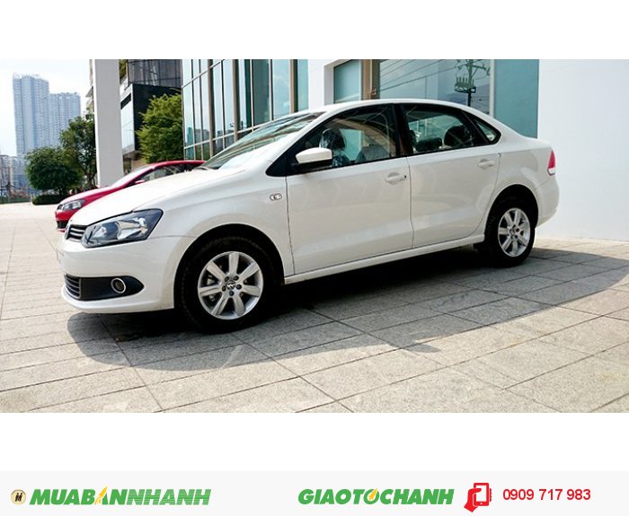 Xe Polo sedan - Xe Đức nhập khẩu màu trắng