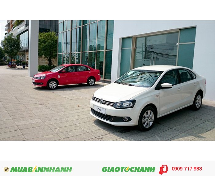 Xe Polo sedan - Xe Đức nhập khẩu màu trắng