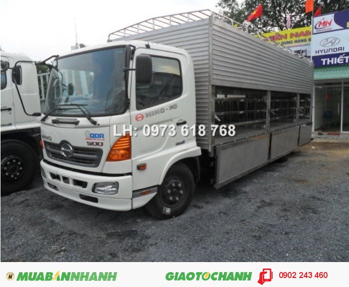 Bán xe tải Hino chở Heo, Xe chở Heo Hino 6 tấn