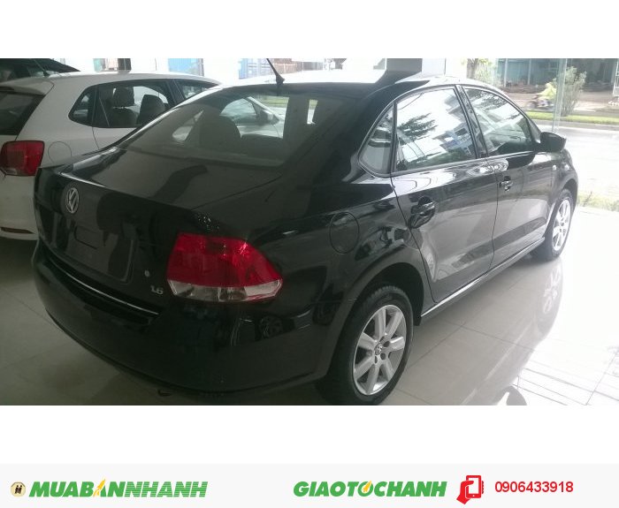 Xe Volkswagen Polo 1.6L 6AT, Nhập nguyên chiếc, màu đen, giá tốt nhất thị trường.