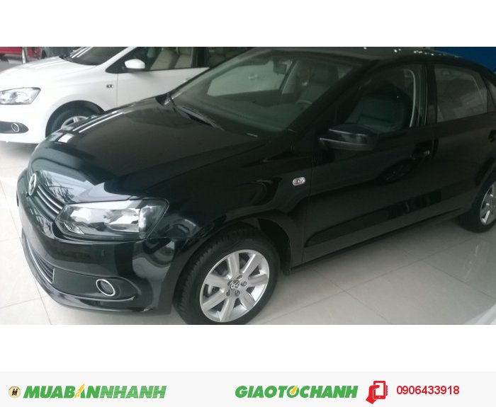 Xe Volkswagen Polo 1.6L 6AT, Nhập nguyên chiếc, màu đen, giá tốt nhất thị trường.