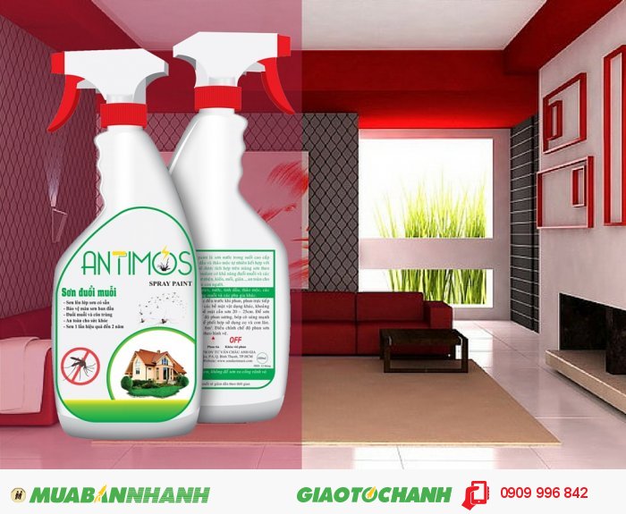 Nếu bạn đang tìm một giải pháp đuổi muỗi và côn trùng gây hại hiệu quả và an toàn cho gia đình bạn thì hãy nhanh tay đặt mua ngay Sơn đuổi muỗi thảo dược Antimos., 3