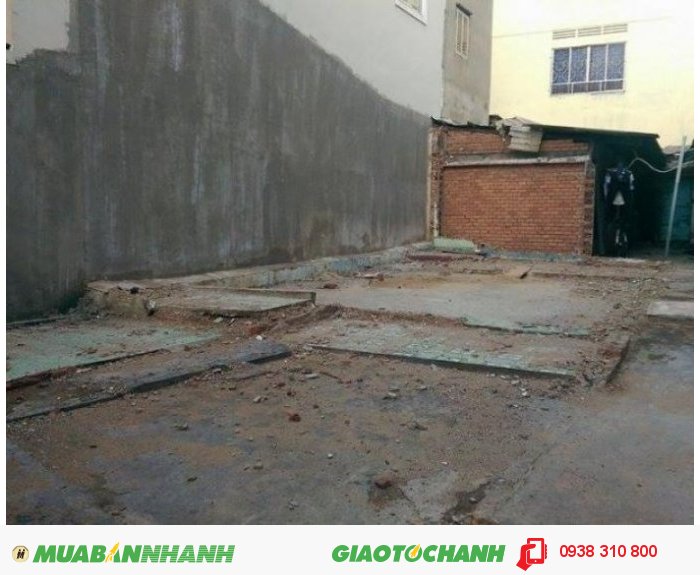 Bán nhà nát Chu Văn An, P.12, Q.Bình Thạnh, Dt 8.19x9m, hướng Bắc, giá 1.3 tỷ/TL.