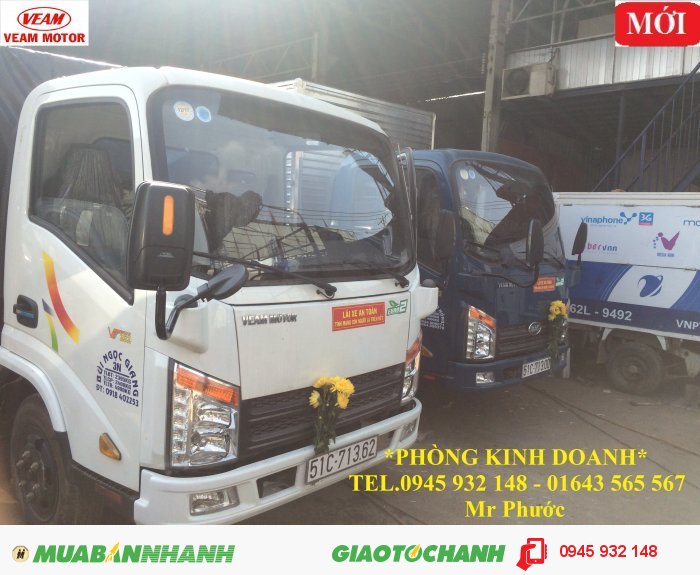Xe Veam 2.4 Tấn, Xe Veam Vt252 2T4, Xe Tải Veam 2.4 Tấn