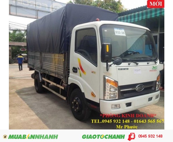 Xe Veam 2.5 Tấn, Xe Tải Veam Vt250 2.5 Tấn, Xe Tải Veam 2.5T Máy Hyundai