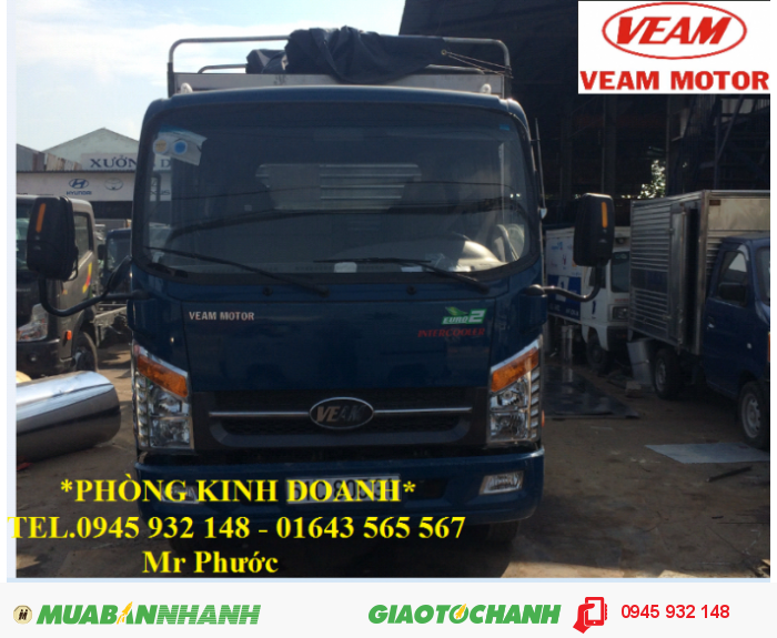 Xe Veam 2 Tấn Thùng Dài 6M, Xe Veam Vt260 2 Tấn, Xe Tải Veam 2 Tấn Thùng Siêu Dài, Xe Tải Veam Vt260