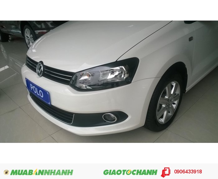 Xe Volkswagen Polo Sedan 1.6L 6AT, Nhập khẩu, màu trắng, 670tr