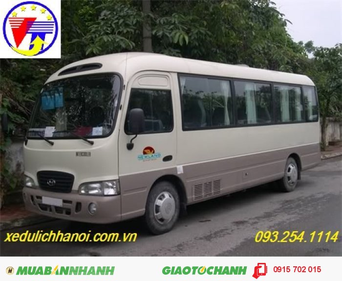 Cho thuê xe 29 chỗ huyndai county đi lễ đầu năm