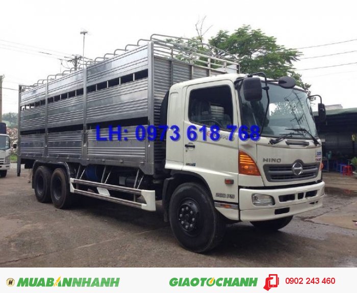 Bán xe tải chở heo 15 tấn có thiết bị nâng hạ, giao ngay