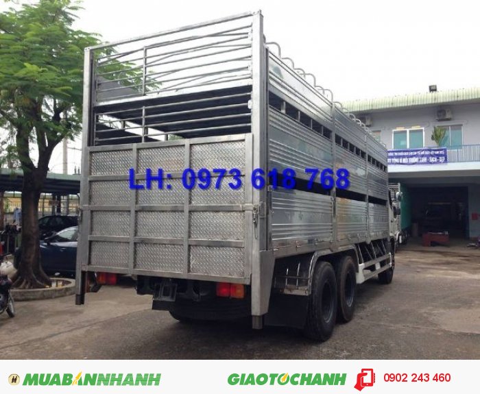 Xe Tải Hino FL8JTSL Bửng Nâng Hạ chở gia cầm