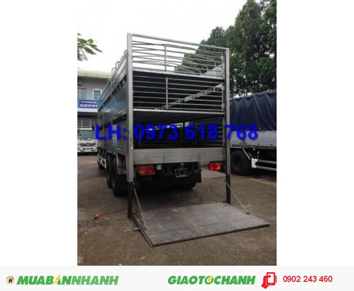 Bán xe tải 3 chân thùng chở rau củ, trái cây, Xe tải Hino chính hãng
