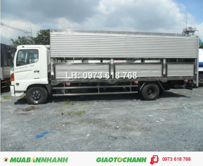 Chuyên đóng thùng xe chở heo, Hino Fg 9 tấn chở heo