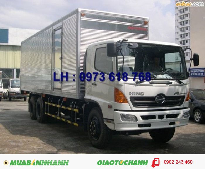 Xe Hino 3 chân 16 tấn thùng mui kín 9m3, Hino FL8JTSL