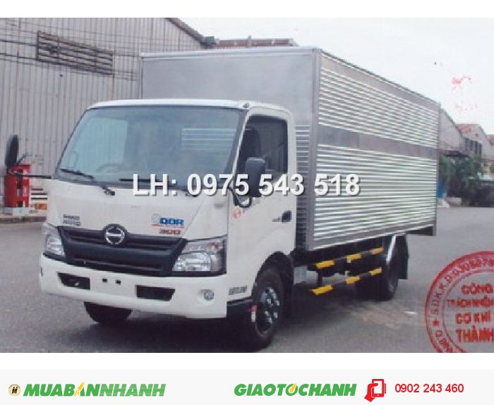 Xe tải Hino 5 tấn nhập khẩu thùng kín 4.5m WU342L JD3