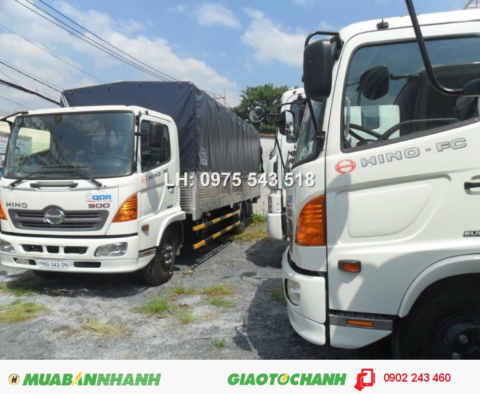 Bán xe tải Hino FC 6t4 đóng mui bạt