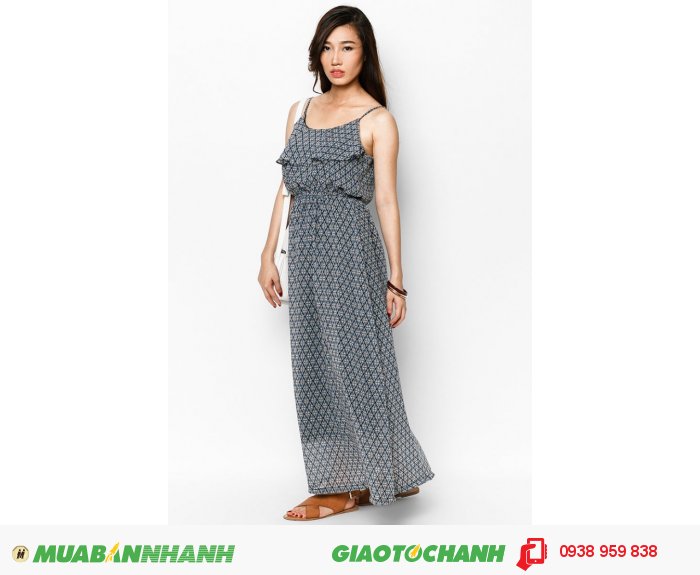 Đầm maxi 2 dây | Mã: AD225- caro| Giá: 488000 Quy cách: 84-66-90 (+-2): chiều dài tb: 85cm - 90cm | chiffon lạnh | Size (M) | Mô tả: "Dịu dàng và thanh lịch với đầm maxi in họa tiết. Chất liệu chiffon lụa. Thiết kế hai dây dịu dàng. May thun ngang lưng eo tinh tế.-Có lót trong., 3