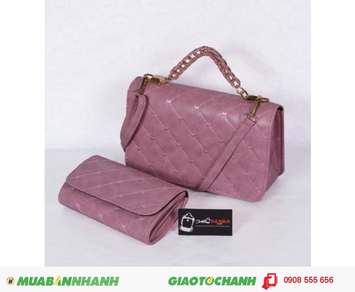 Bộ túi xách và ví thời trang WNTXV0415023 | Giá: 235,000 đồng | Loại: Túi xách | Chất liệu: Simili (Giả da) | Màu sắc: Hồng nhạt| Kiểu quai: Quai xách |Trọng lượng: 700 g | Kích thước: 27 x 17 cm (dài x rộng) | Đóng gói: 1 túi xách và 1 ví| Mô tả: Thiết kế đơn giản nhưng tinh tế, được làm bởi chất liệu bền đẹp sẽ cho chiếc túi thêm xinh xắn và sành điệu., 5
