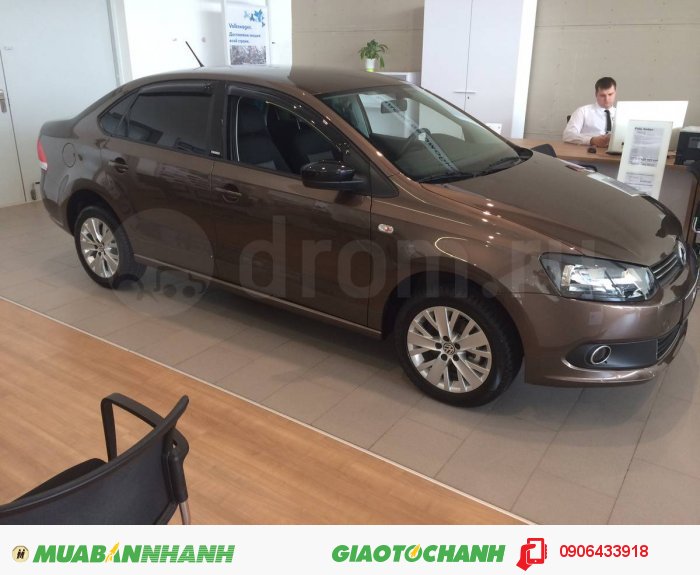 Xe Volkswagen Polo Sedan 1.6l 6AT, Màu nâu, Nhập nguyên chiếc