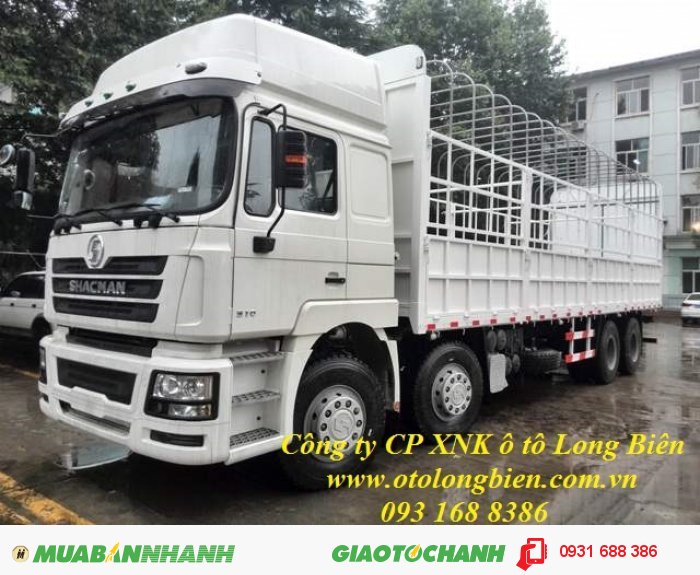 Xe tải thùng 4 chân, 5 chân shacman tải trọng 17-22 tấn tại Hà Nội 2015, 2016