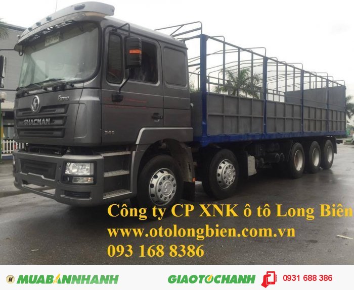 Xe tải thùng 4 chân, 5 chân shacman tải trọng 17-22 tấn tại Hà Nội 2015, 2016