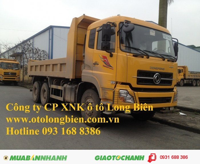 Xe ben 8 tấn, xe ben 3, 4 chân Dongfeng tại Hà Nội 2015, 2016