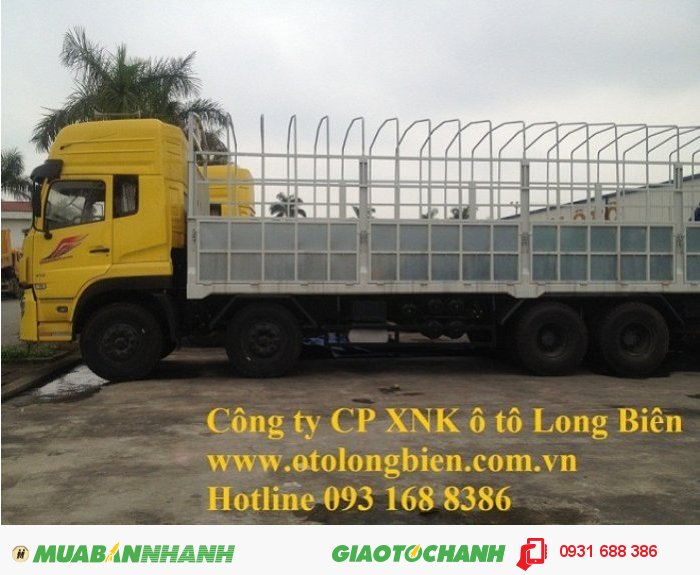 Xe sat xi, tải thùng 4 chân Dongfeng tải trọng 17-17,9 tấn Long Biên, Hà Nội 2015