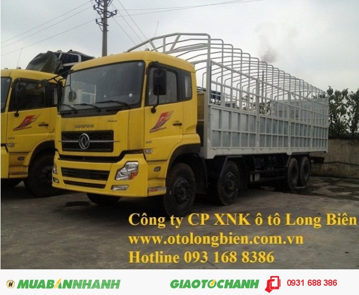 Xe sat xi, tải thùng 4 chân Dongfeng tải trọng 17-17,9 tấn Long Biên, Hà Nội 2015