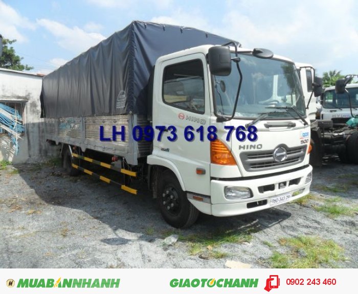 Xe tải Hino FC9JLSW thùng mui bạc, chất lượng cao