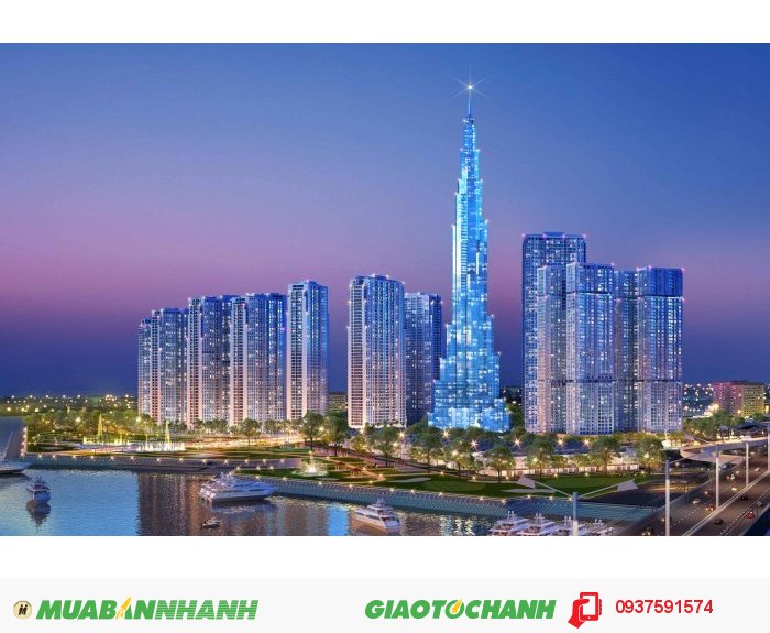 Cần bán căn hộ cao cấp Vinhome central park, ngay trung tâm TP.HCM, ven sông sài gòn, Giá: 2,3 Tỷ!