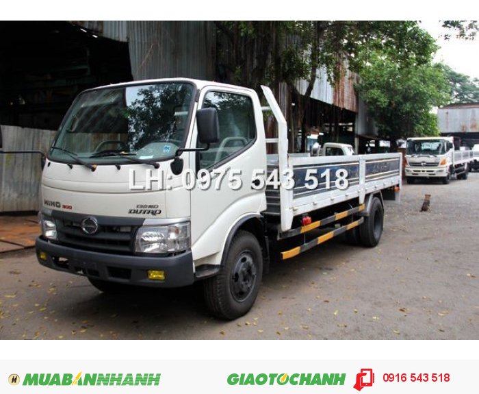 Bán xe Hino  5 tấn nhập khẩu thùng lửng 5.2 tấn thùng 4.5m, HINO WU342L-NKMTJD3