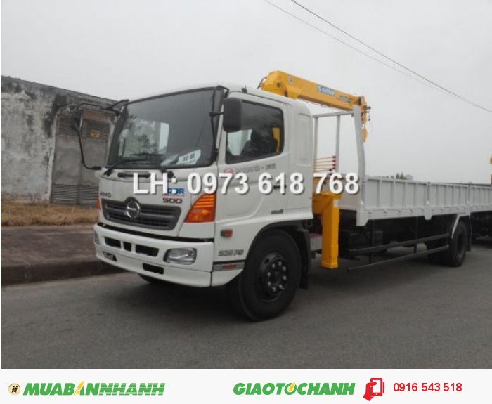 Xe Tải Hino Fg8jpsl gắn cẩu Tadano 5 TẤn Zt504