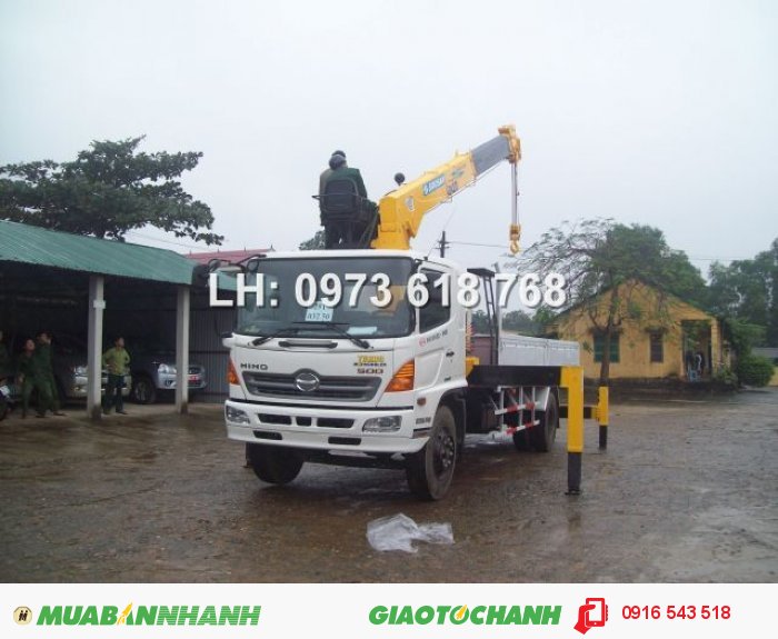 Xe Tải Hino Fg8jpsl gắn cẩu Tadano 5 TẤn Zt504