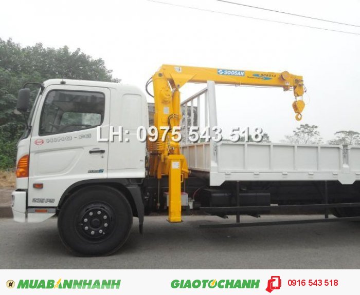 Tổng đại lý xe tải Hino, Chuyên cung cấp các loại xe tải Hino gắn cẩu