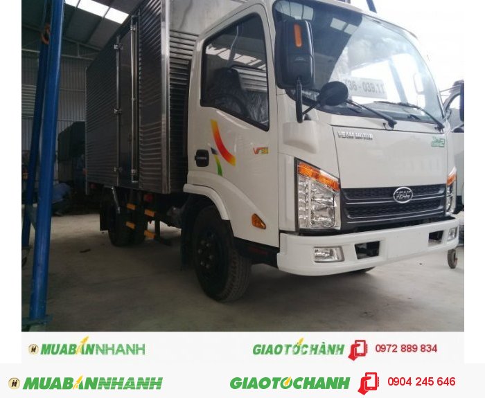 Xe Veam VT252, 2t4 thùng dài 4.2m