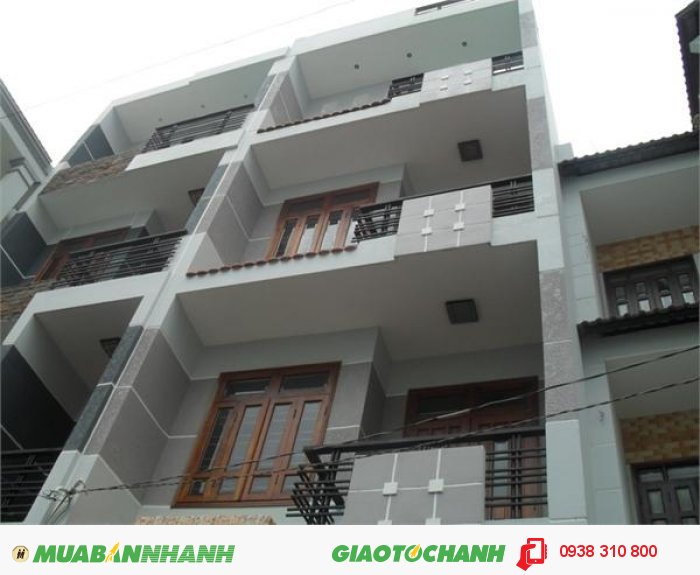 Bán nhà 3 lầu CMT8, P.15, Q.10, Dt 4x9m, hướng Đông Bắc