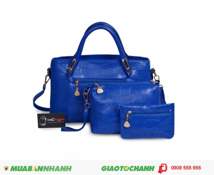 Túi Xách Bộ Ba WNTXV0615007 | Giá: 385.000 VND | Loại: Túi Xách | Chất liệu: Simili cao cấp. | Màu sắc: Đen, xanh, trắng. | Kích Thước: 35X22, 25X17, 17X11 cm. | Mô tả: Túi xách thời trang đẹp, mềm, tiện dụng và rất trang nhã. Túi xach mềm mại thích hợp cho các nàng đựng trong cóp xe , không sợ bị cướp giựt. Bộ ba túi trong 1 sản phẩm rất tiện dụng cho phái nữ đi công tác, đi du lịch, đi chơi dạo phố, đi làm. Với đa dạng màu sắc cho bạn lựa chọn thoải mái., 2