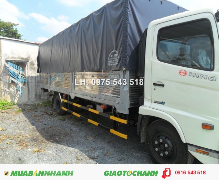 Bán Hino FC 6 tấn thùng Mui bạt 6.7m, Hino FC 5.9 tấn thùng Kín  6.7m