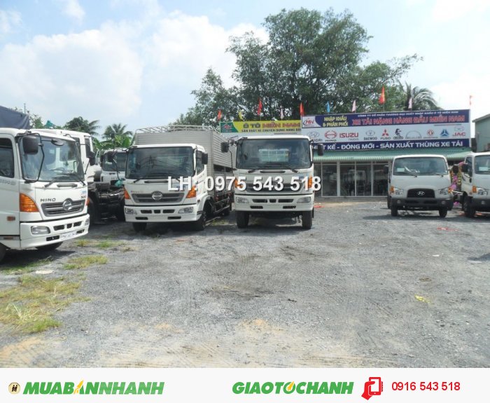 Bán Hino FC 6 tấn thùng Mui bạt 6.7m, Hino FC 5.9 tấn thùng Kín  6.7m
