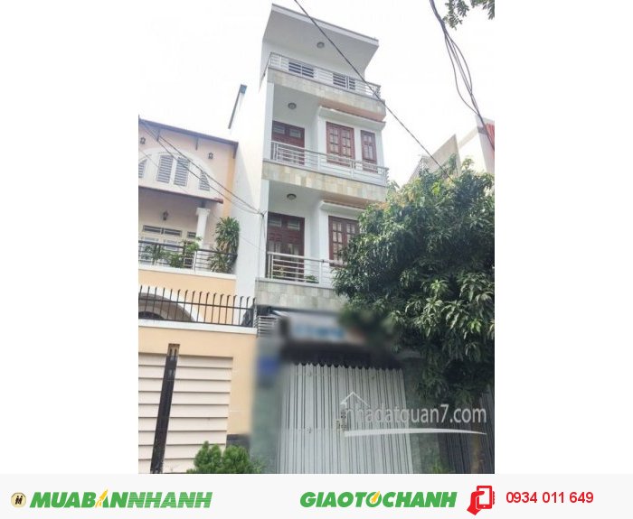 Tôi cần bán gấp nhà phố hiện đại 4 lầu Mặt Tiền Đường Số 47, P.Tân Quy, Q7