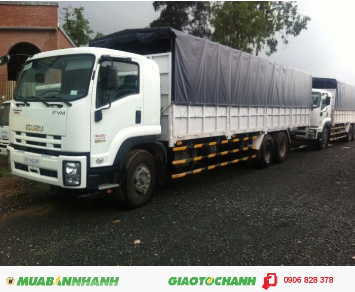 Xe Tải Isuzu 16 Tấn 3 Chân Thùng Kín , Mui Bạt Giao Xe Toàn Quốc