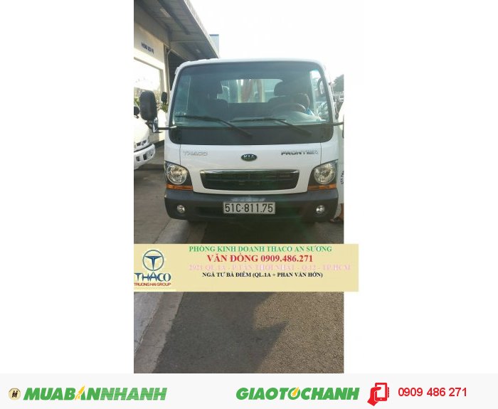 Xe tải nhẹ 1,25 tấn KIA thaco an sương