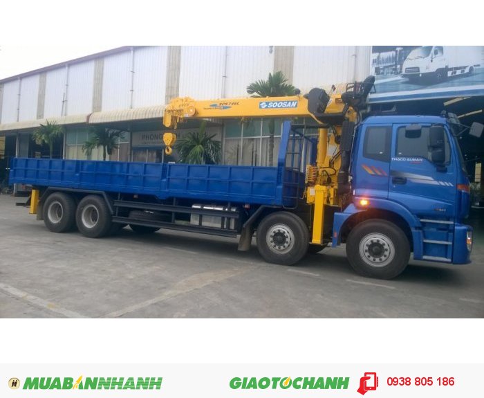 Xe Tải Cẩu Auman C3000B Gác Cẩu Soosan 7 Tấn