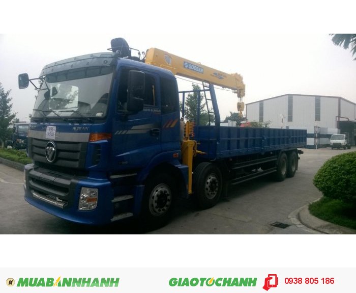 Xe Tải Cẩu Auman C3000B Gác Cẩu Soosan 7 Tấn