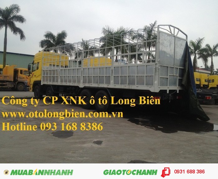Xe sat xi, tải thùng 4 chân Dongfeng tải trọng 17-17,9 tấn Long Biên, Hà Nội 2015