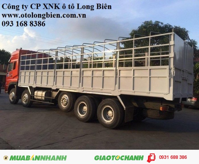 Xe tải thùng 5 chân Dongfeng tải trọng 21-22,5 tấn Long Biên, Hà Nội 2015, 2016