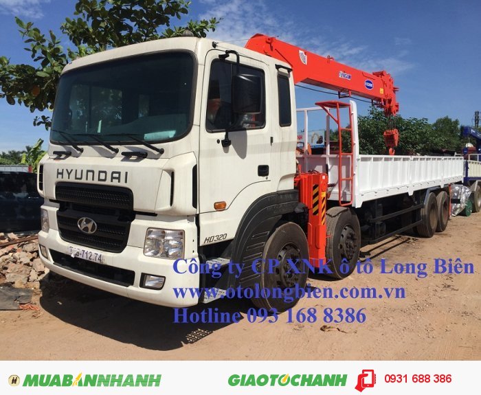 Xe tải hyundai, Daewoo gắn cẩu tự hành 3 tấn, 5-7 tấn, 8-10 tấn, 12-15 tấn