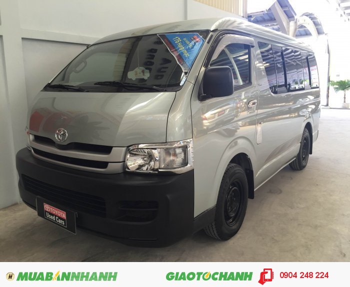Hiace Xăng, màu xanh ghi, 2008, xe chính hãng