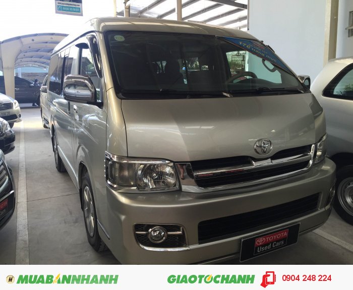 Hiace Wagon, màu bạc, 2005/ Đk 2006, 10 chỗ, máy xăng